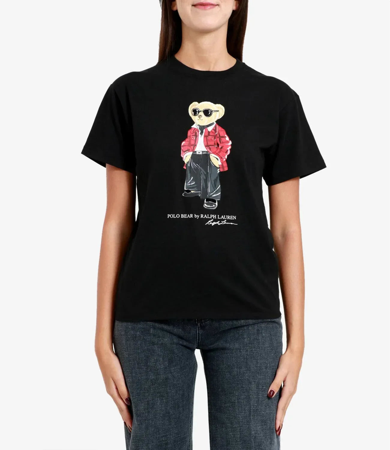 Women TEDDY BEAR T-SHIRT BLACK