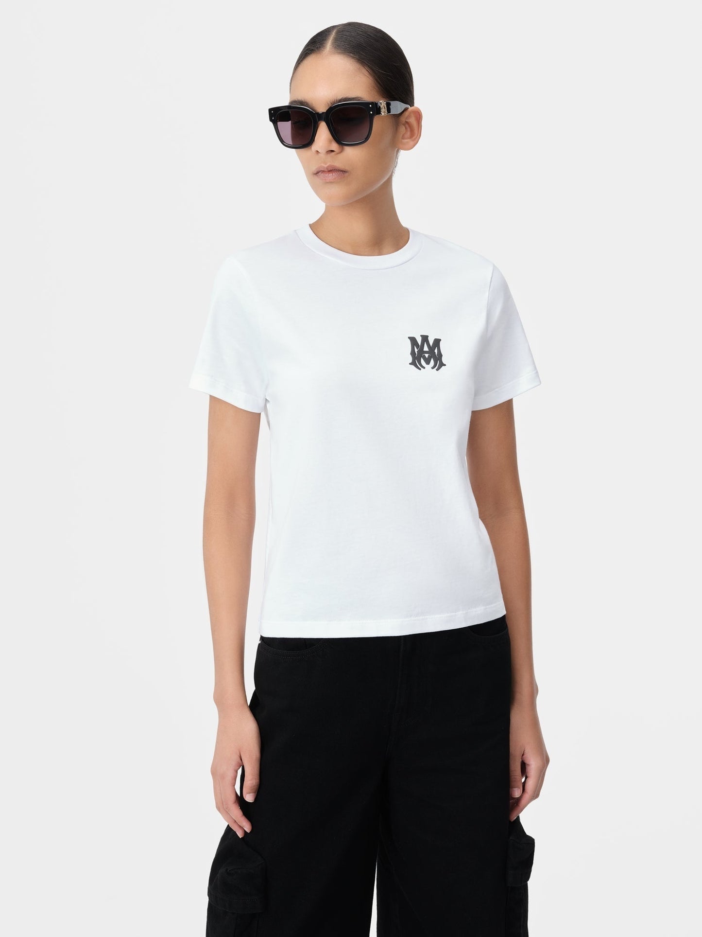 Women AMIRI WHITE T-SHIRT BACK PRINT