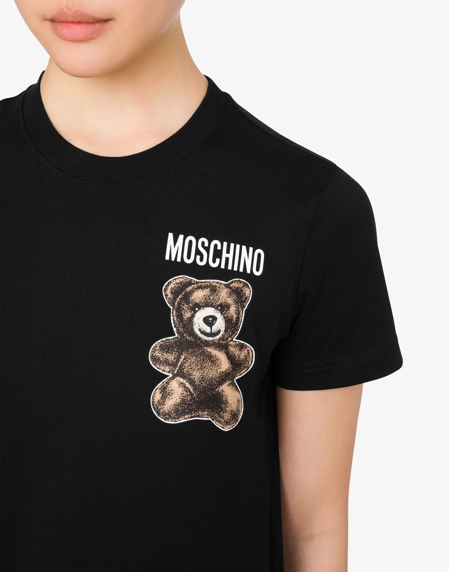 Women MOSCHINO BLACK SMALL TEDDY T-SHIRT