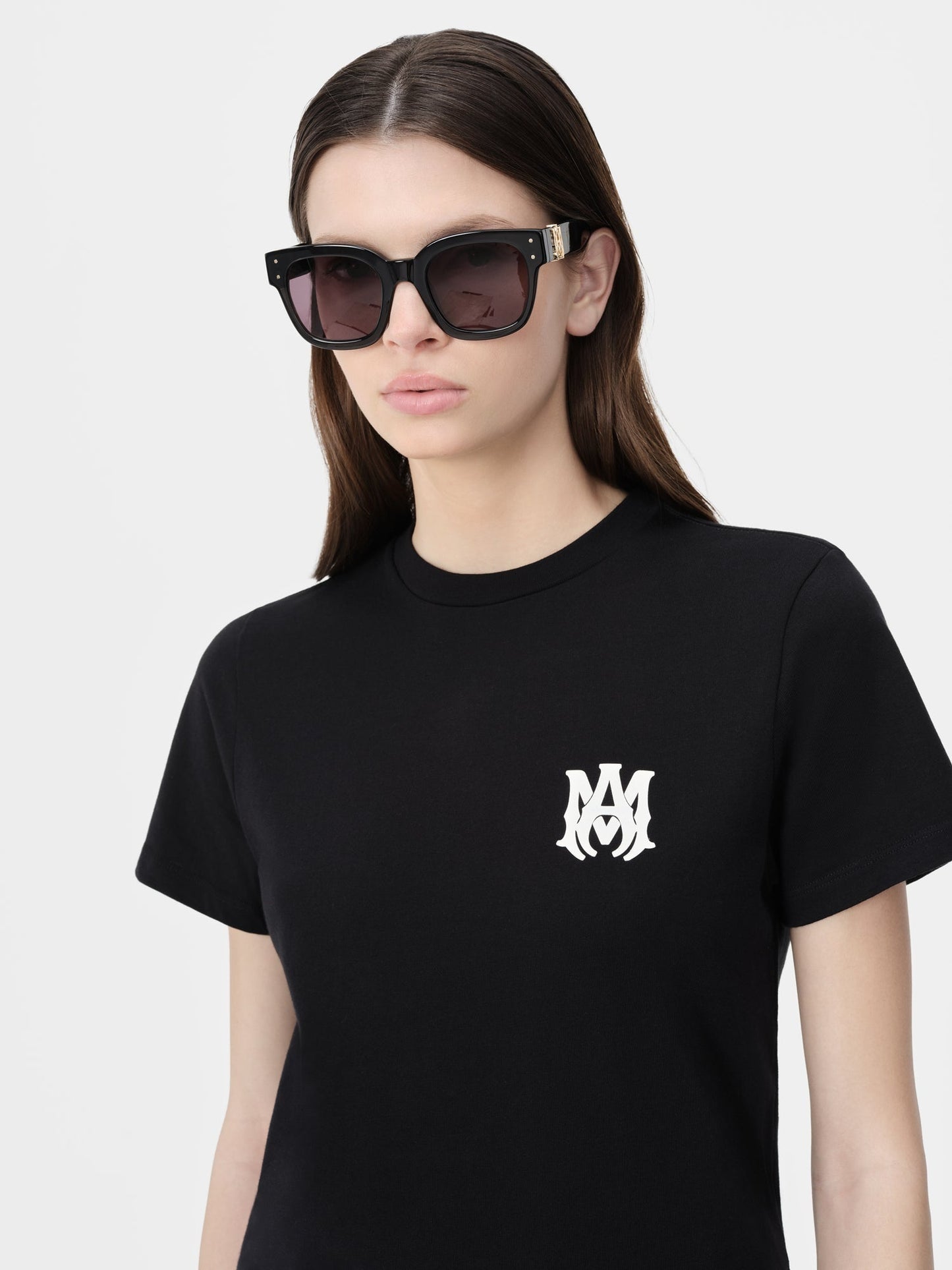 Women AMIRI BLACK T-SHIRT BACK PRINT