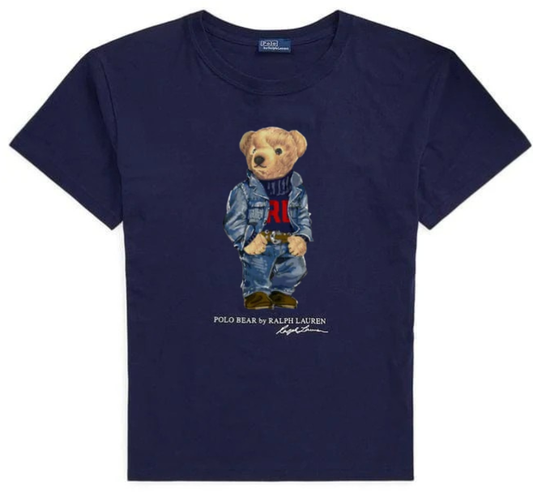 Women TEDDY BEAR T-SHIRT NAVY